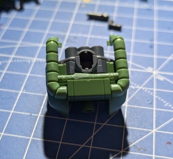The piece from the previous picture now Frankensteined together and in place to test the fit. Sanded it down a little to be sure. Will probably put some joint strengthener stuff on those tabs before assembly too.