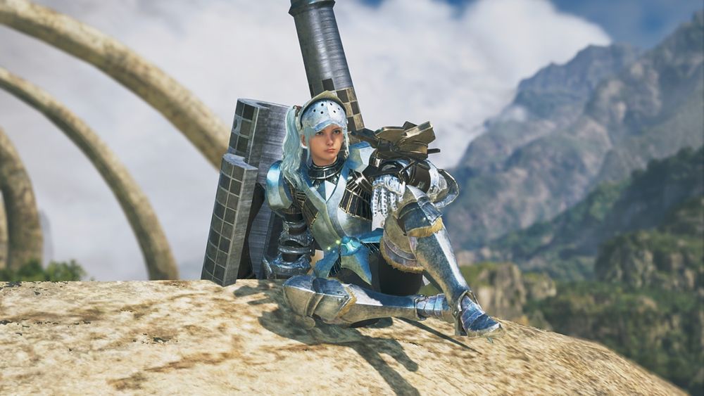 モンスターハンターワイルズの重ね着装備画像。上からチェーン、アーティア、ハイメタ、アーティア、アロイ。