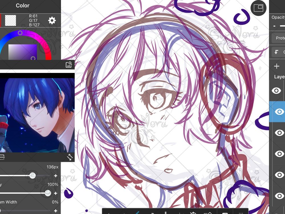 Preview WIP of Makoto Yuki 