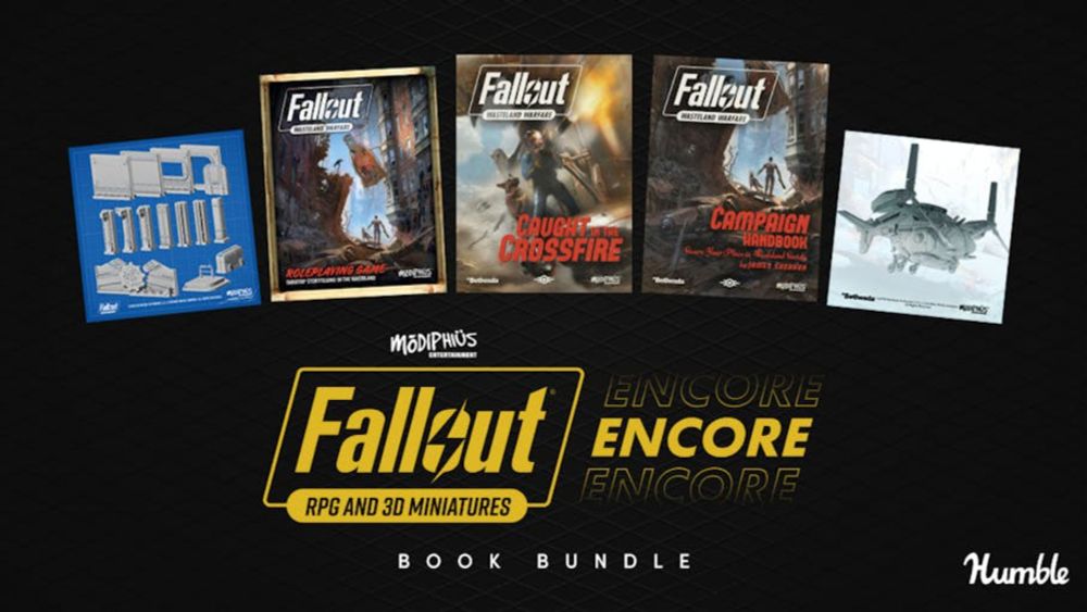 Humble Books Bundle: Fallout RPG & 3D Miniatures by Modiphius Encore