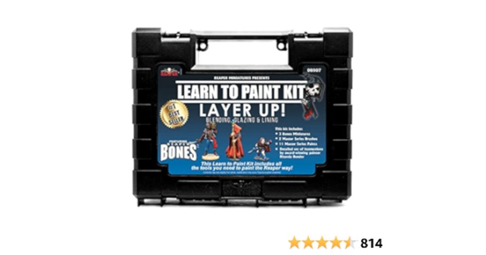 Amazon.com: REAPER: 08907 - Learn to Paint: Layer Up! Bones Paint Set : Arts, Crafts & Sewing