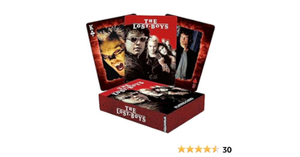 Amazon.com: Aquarius Lost Boys Playing Cards - Lost Boys Movie Themed Deck of Cards for Your Favorite Card Games - Officially Licensed Lost Boys Merchandise & Collectibles 2.5 x 3.5 : Toys & Games