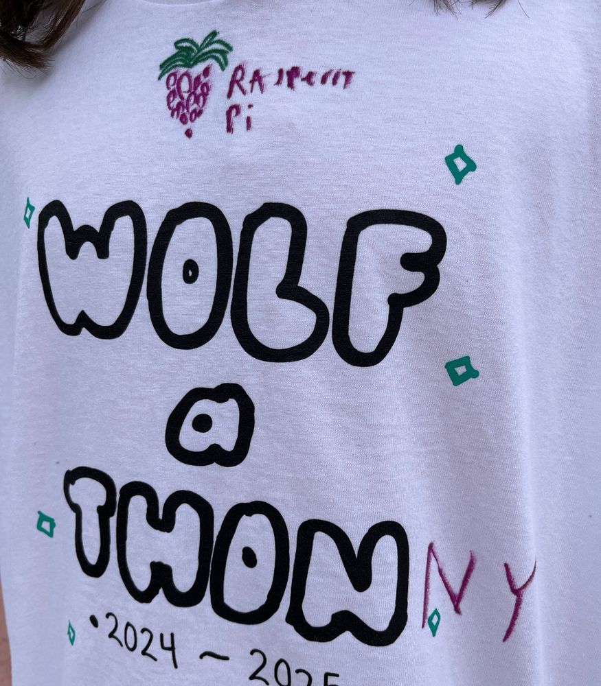 Shirt that reads Wolf-a-Thonny
 