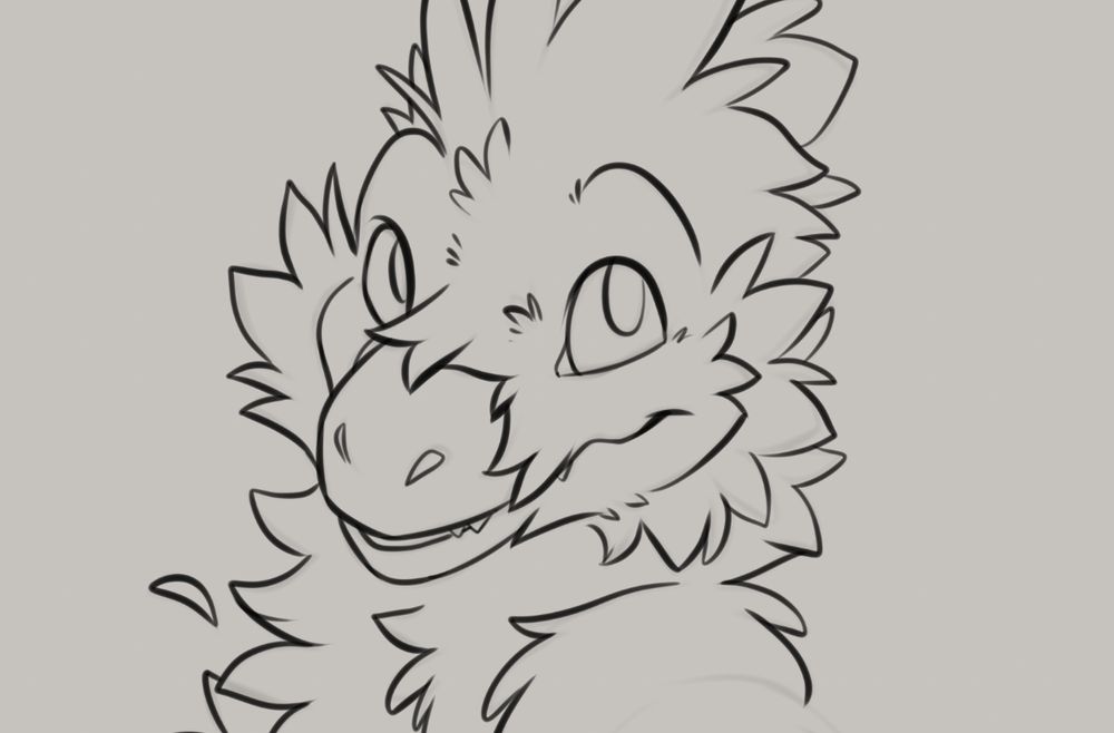 work in progress of a raptor sticker