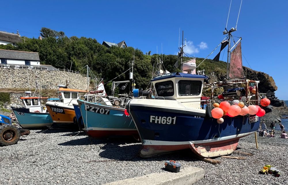 Fishing boats at Cadgwith.