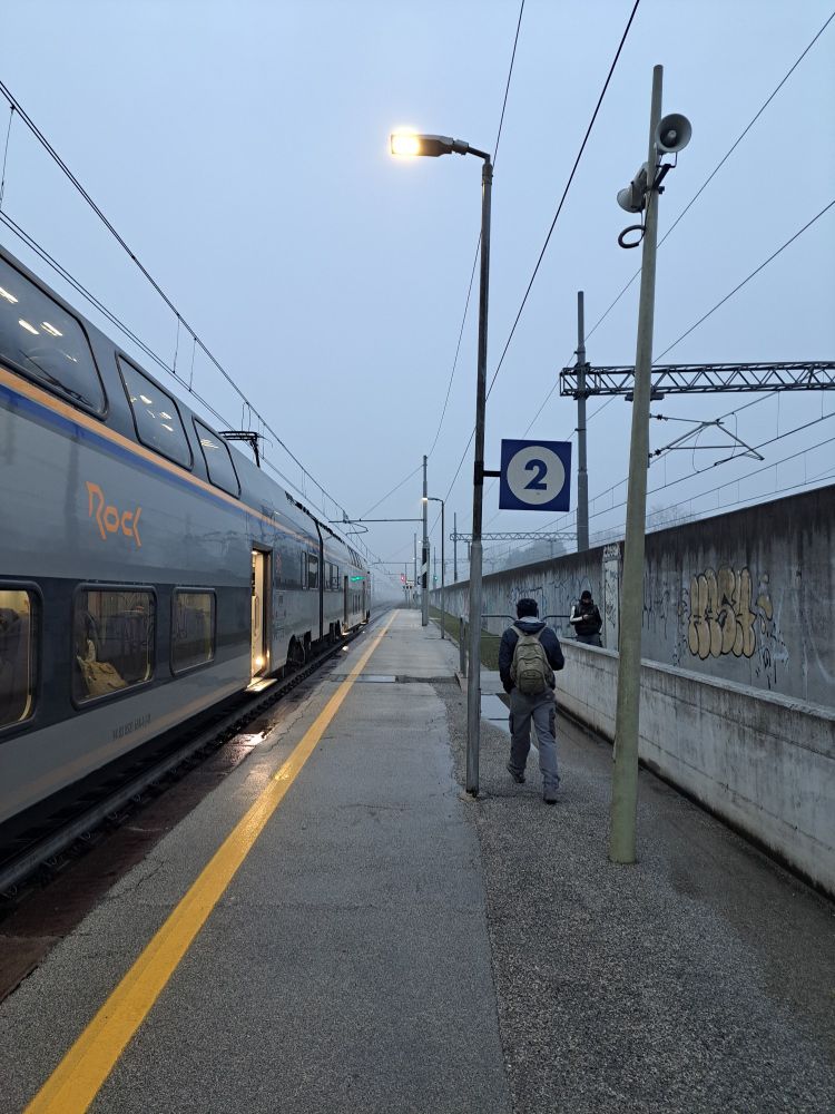 Rainy railway