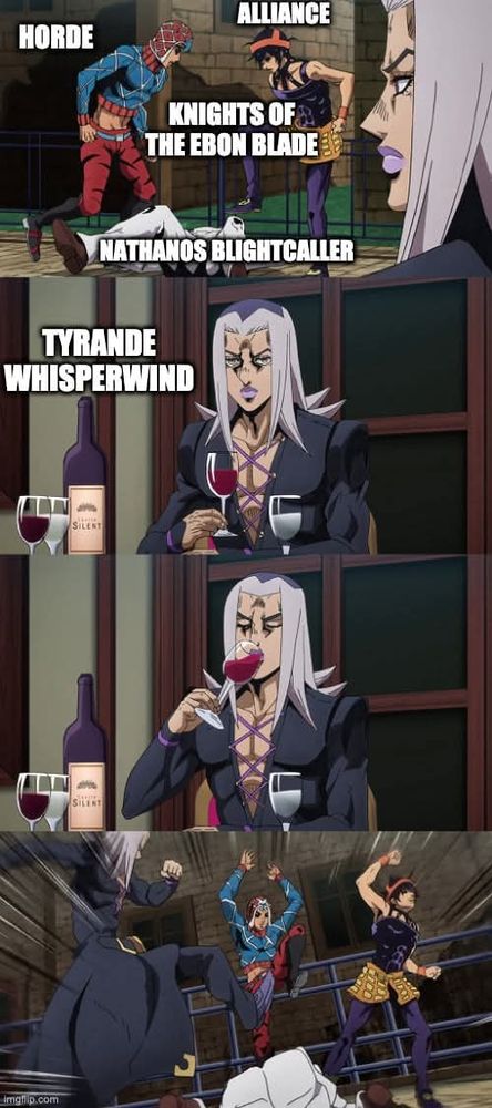 Silly warcraft jojo' meme.