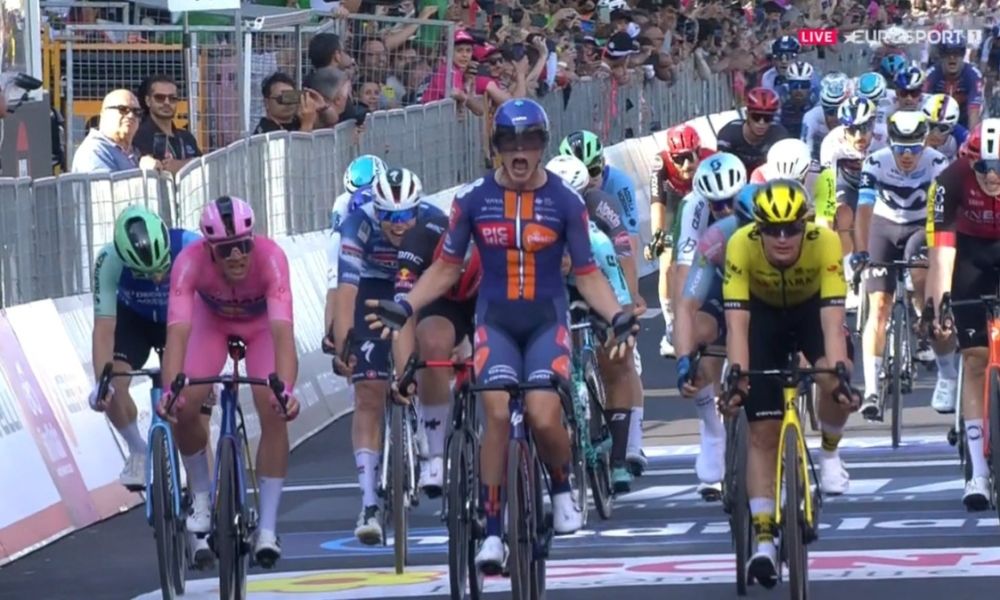 Tour d’Italie 2025 : Casper van Uden remporte la 4ème étape au sprint