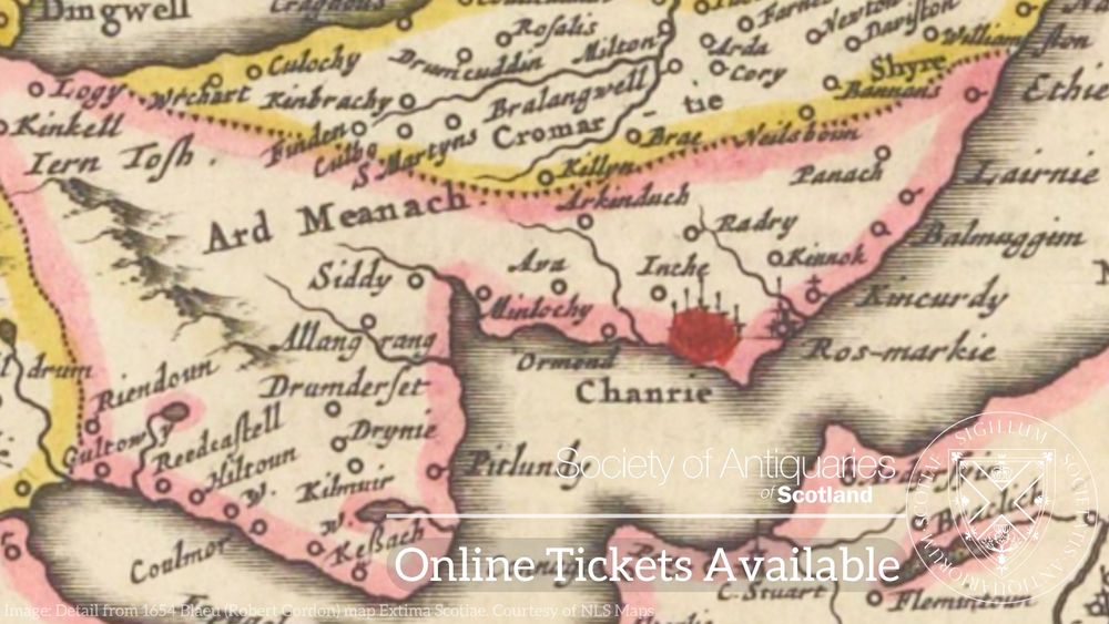 Old map with the words "Online Tickets Available" on it