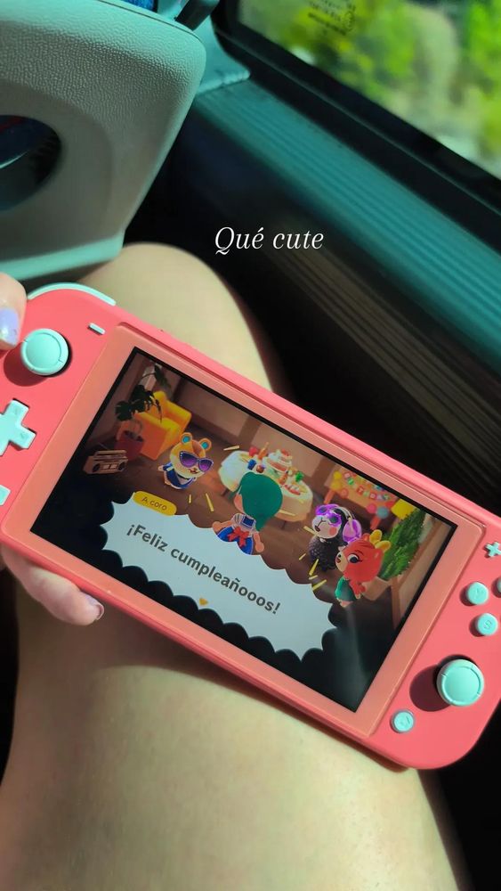 Celebración de cumple en Animal Crossing