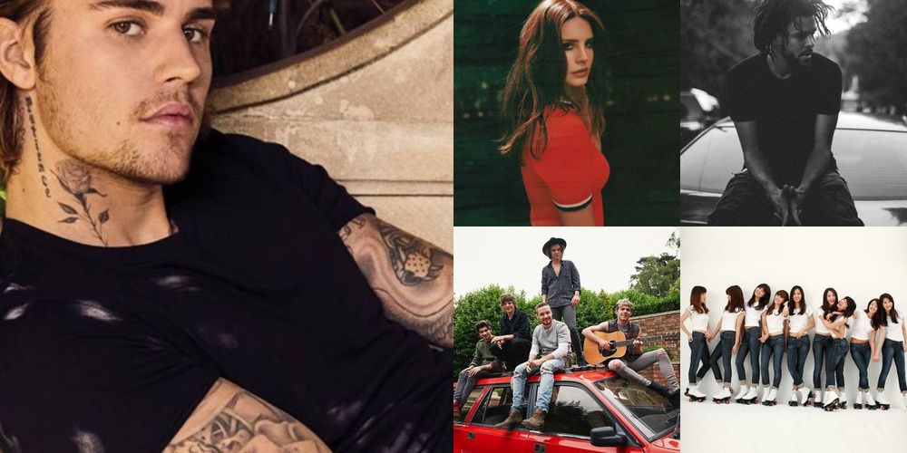 Justin Bieber Lana Del Rey One Direction J. Cole 소녀시대