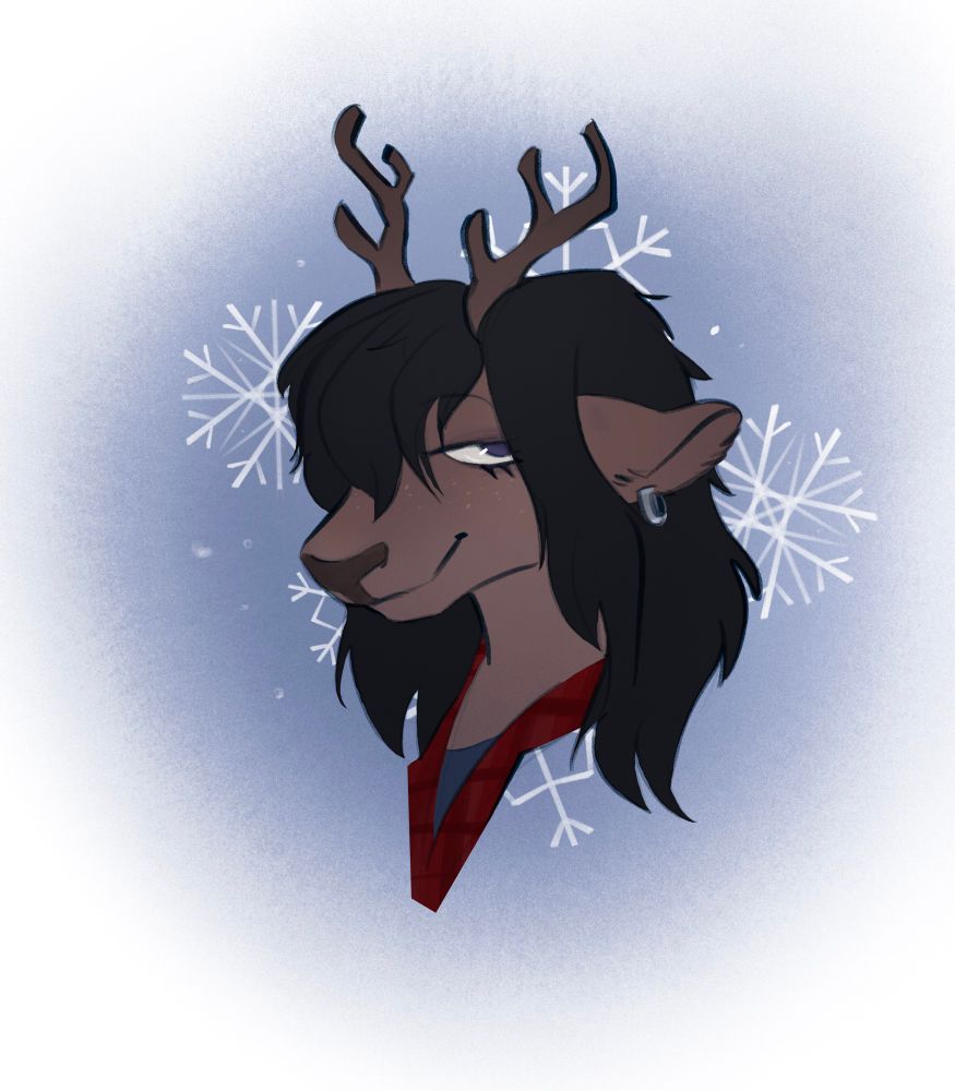 A digital drawing of Dess from deltarune 