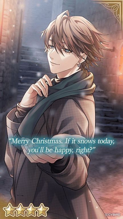 Harrison's 4-star Card 
«Merry Christmas. If it snows today, you'll be happy, right?»