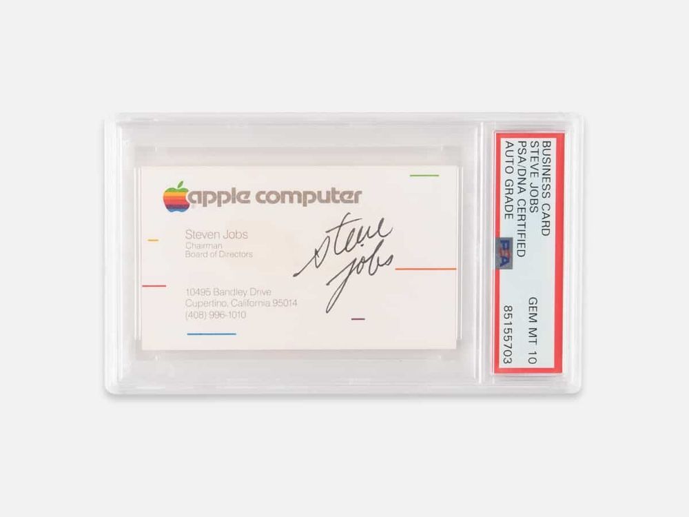 Someone Really Paid $181,183 For a Steve Jobs Signed Business Card | Man of Many