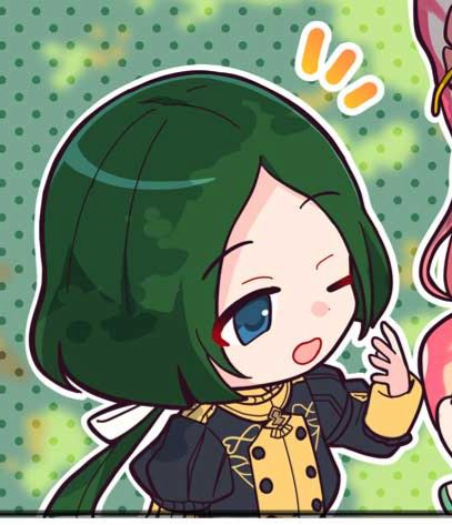 Linhardt winking in a Fire Emblem Heroes comic