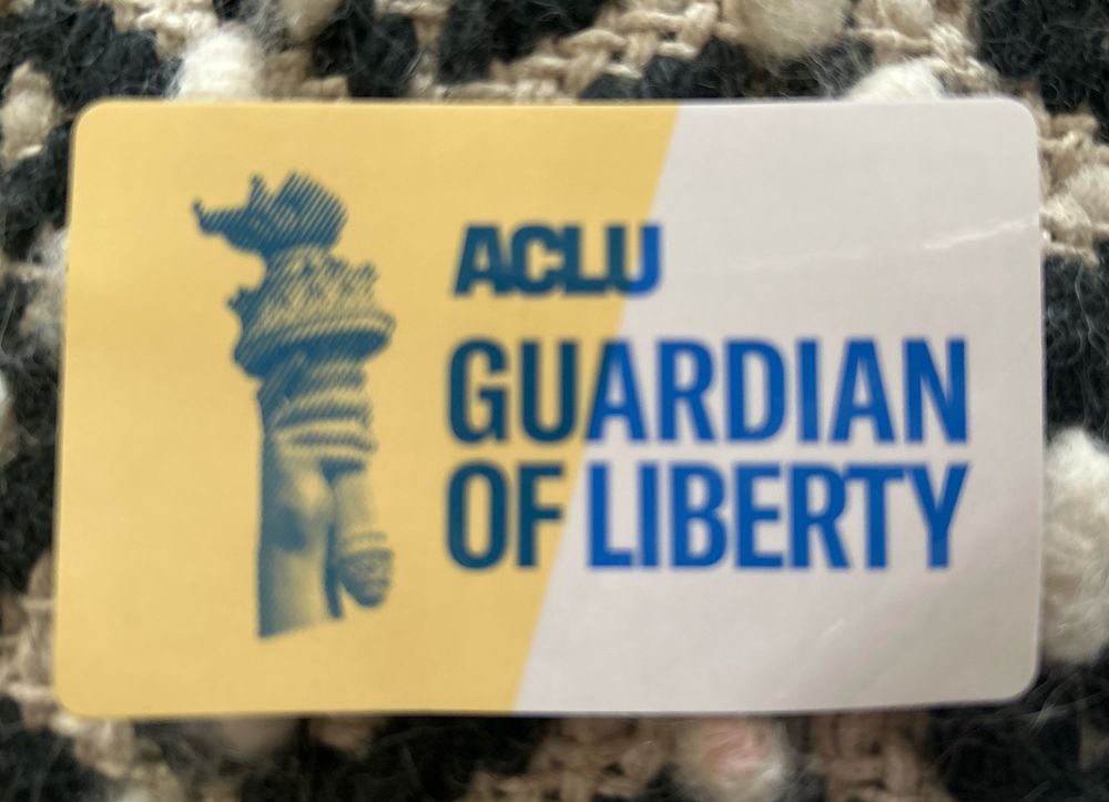 ACLU Guardian of Liberty card