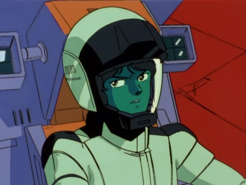 kamille in his pilot suit