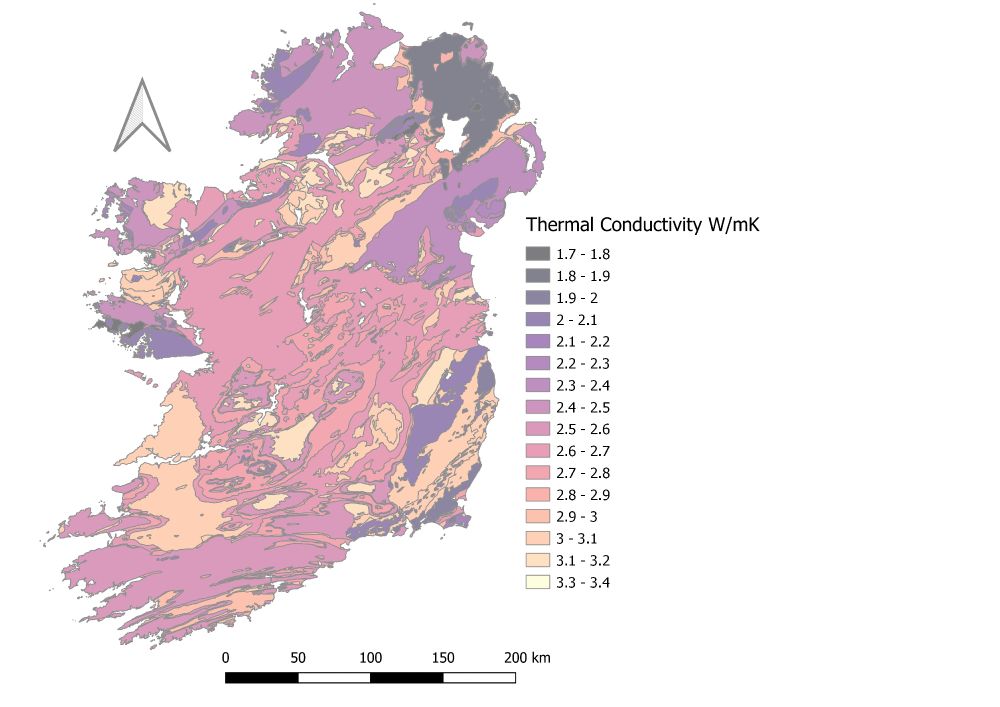 A map of the thermal conductivity of Ireland
