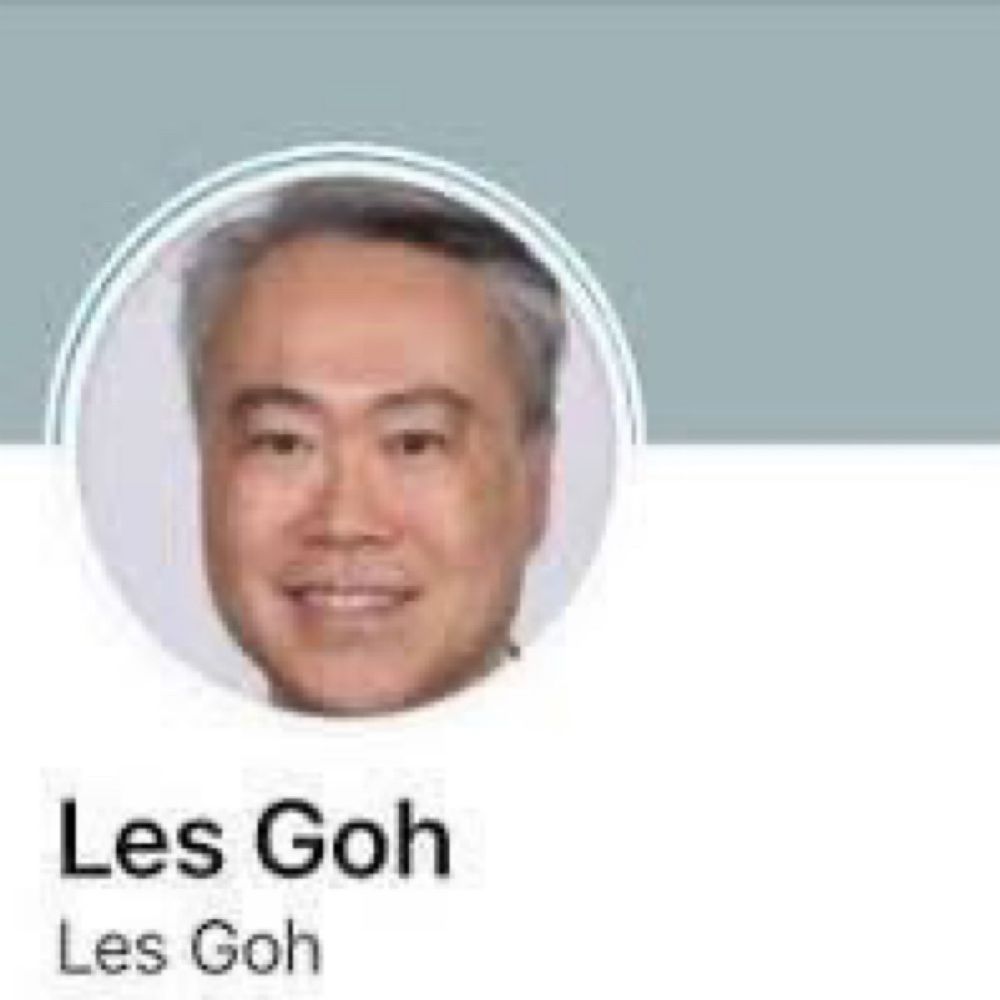 Profile screenshot of a man named Les Goh