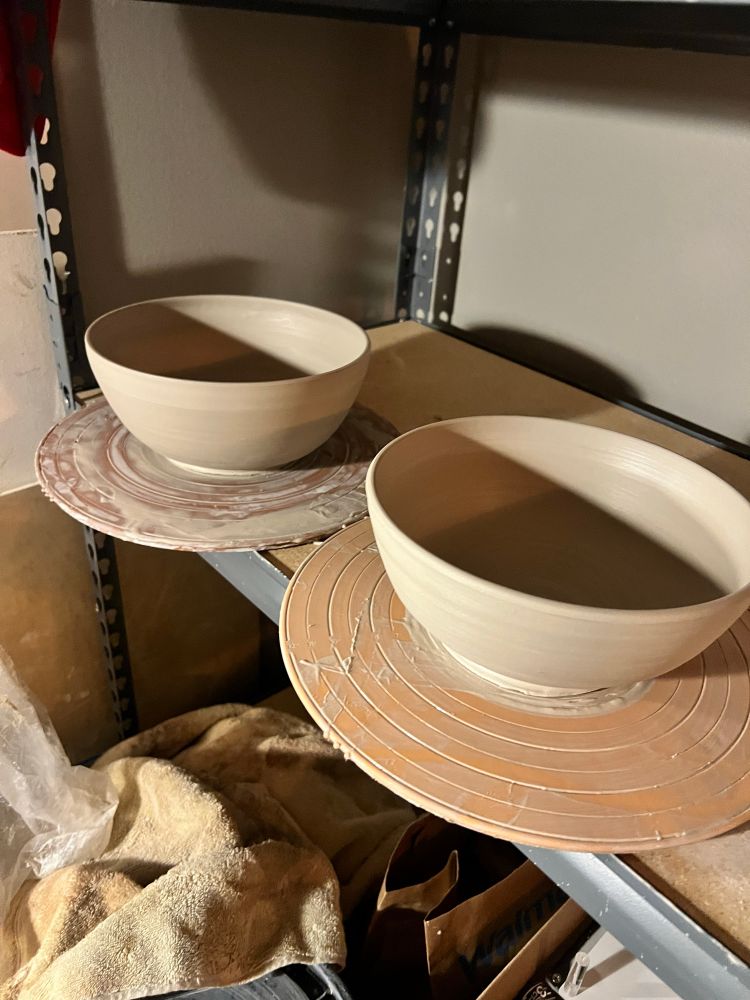 Thrown ramen bowls
