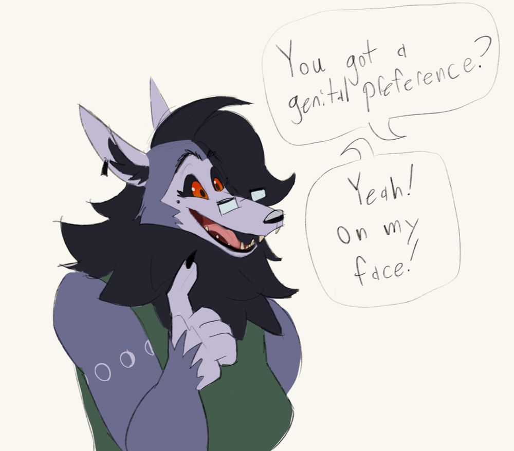 werewolf wants dongs on her face 