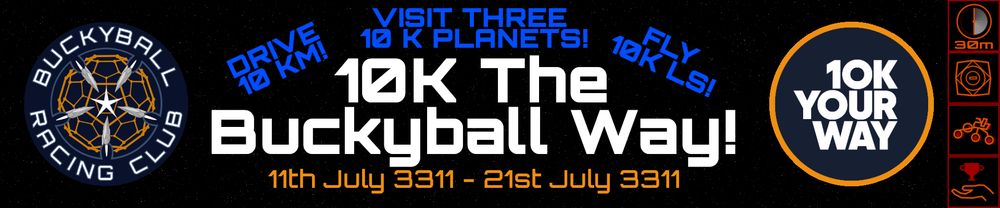 The Banner for 10K The Buckyball Way!