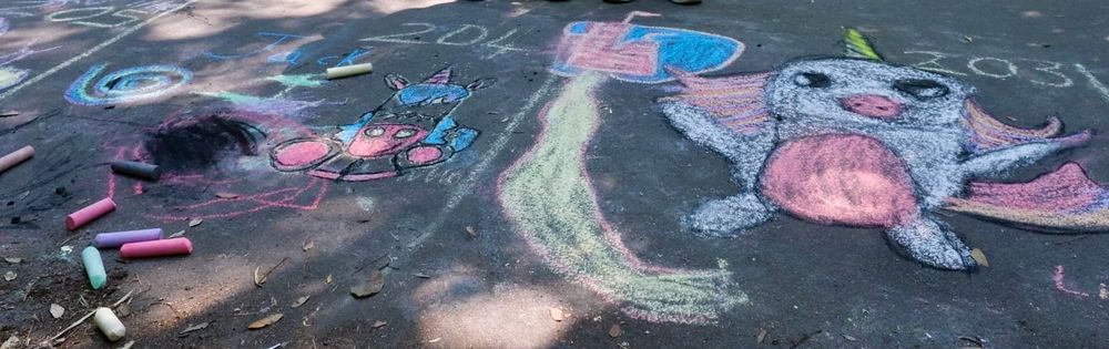 Pavement art. Chalk Festival