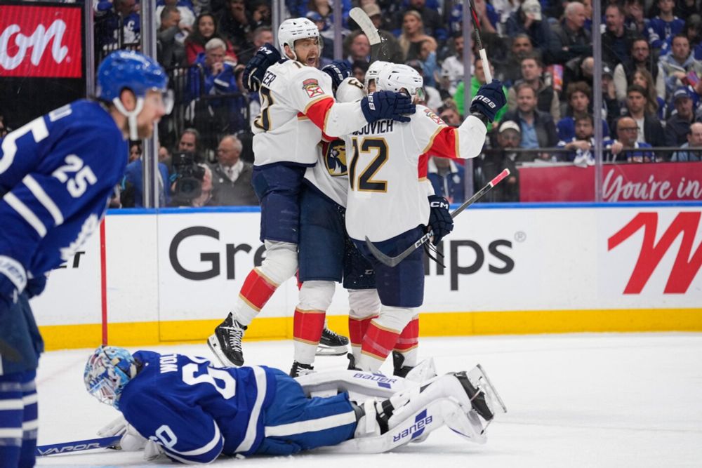Maple Leafs tie record with seventh straight Game 7 loss as Panthers advance