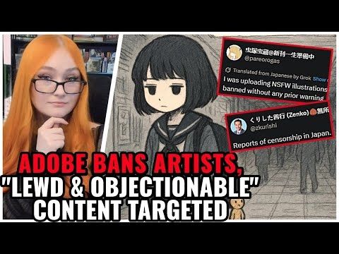 Adobe Banning NSFW Art Accounts "Lewd & Objectionable" Content Targeted, Japanese Creators Censored