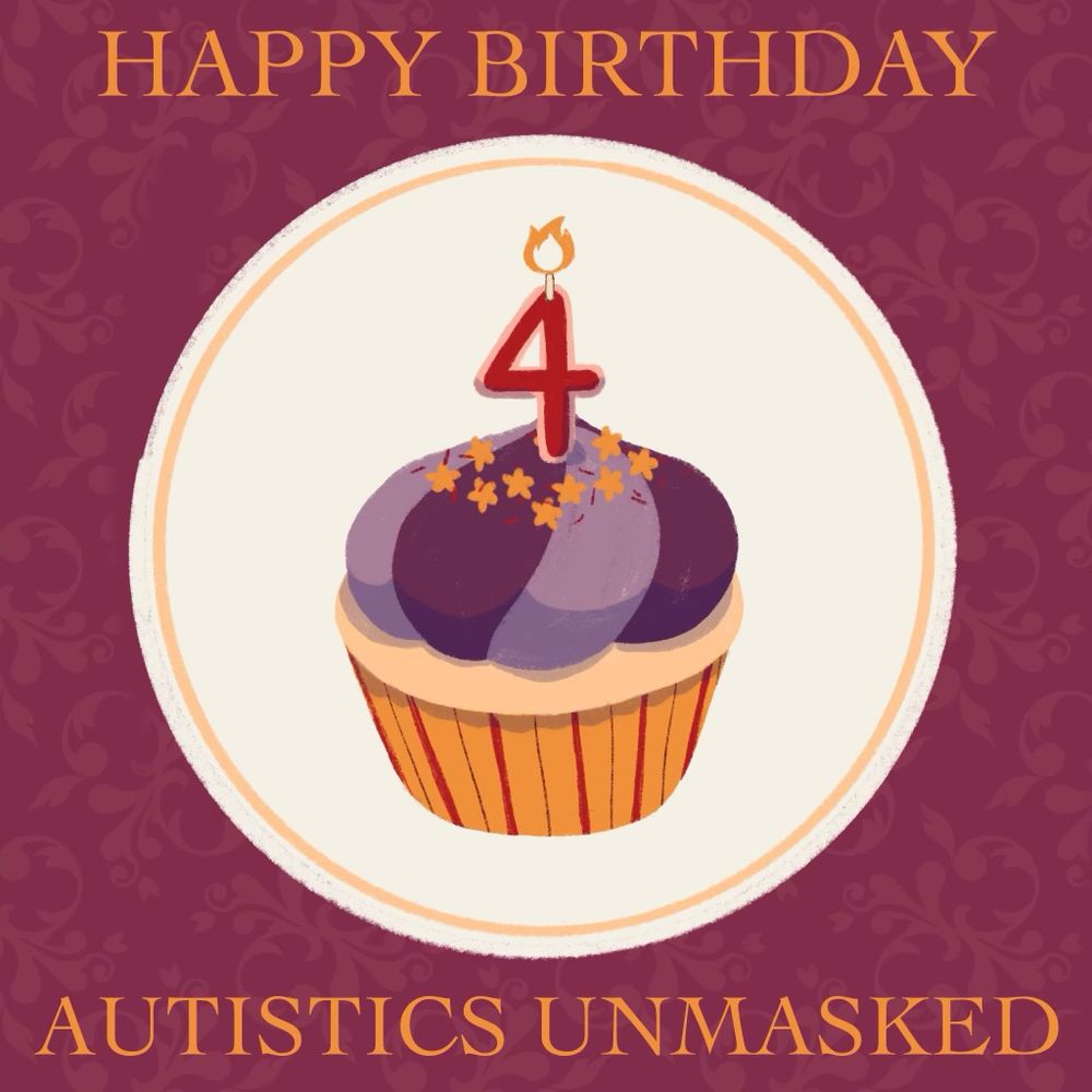 image of a birthday cupcake with a number four candle on it 
