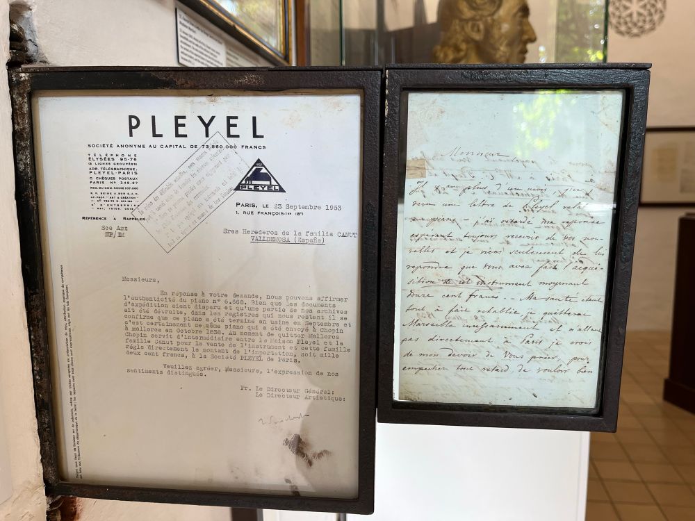 Letter dated 23 September 1953 from Pleyel confirming the identity of Chopin’s piano.
