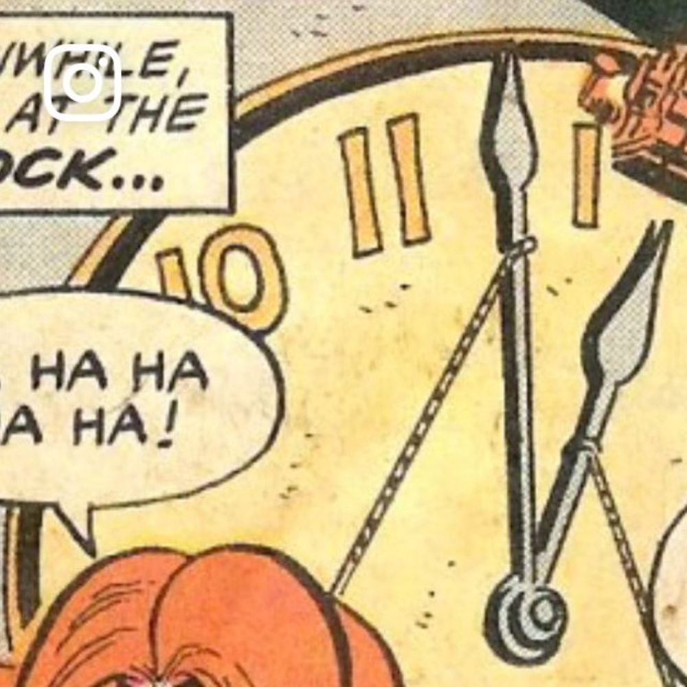 scotto on Instagram: "Spidey super stories- starring Medusa and Web-head with laughyer, a clock, and a bomb. 

What are we laughing about?"