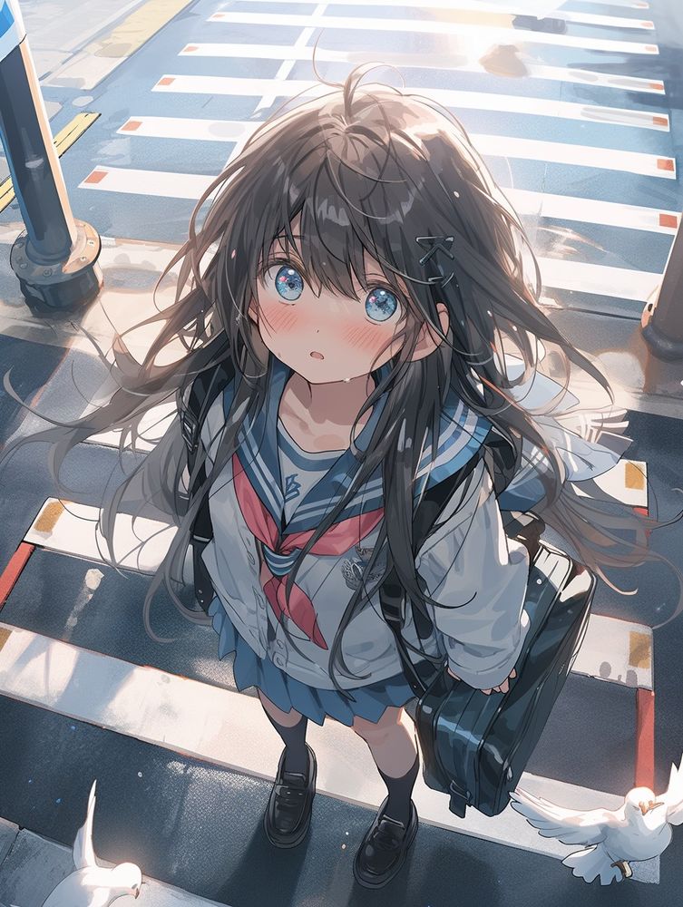 Today, I’ve decided to finally tell you. It feels like the wind and the pige
ons are cheering me on

今日こそ、ちゃんと伝えるって決めたんだ。風も鳩も、背中を押してくれてる気がする

#AIイラスト #aiart