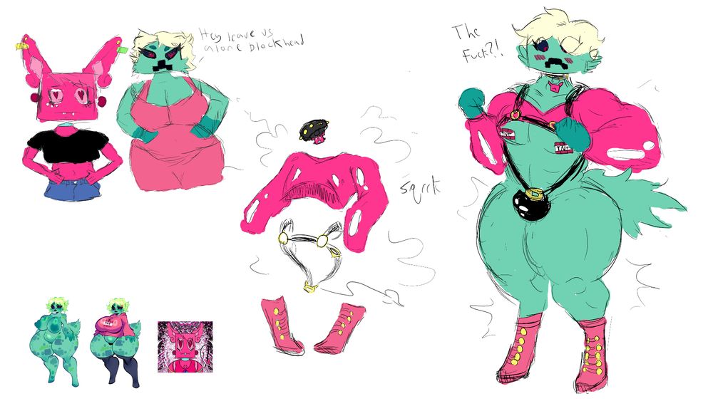 P1X3L and Cindy transform into a cute outfit and a handsome twunk :3