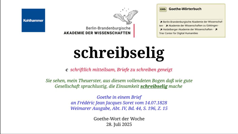 Im oberen Bereich der Grafik: Logo des Kohlhammer Verlags, Logo der Berlin-Brandenburgischen Akademie der Wissenschaften, Schaltfläche 