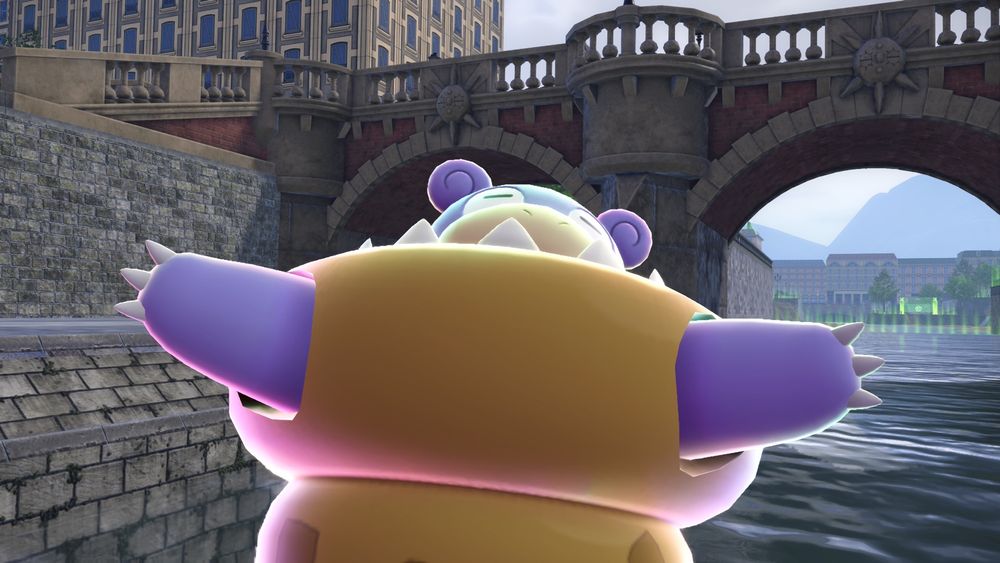 Screenshot from Pokemon Legends Z-A of a Shiny Mega Slowbro