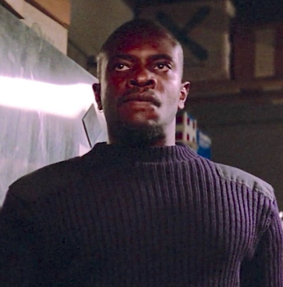 1982 Keith David in a military sweater