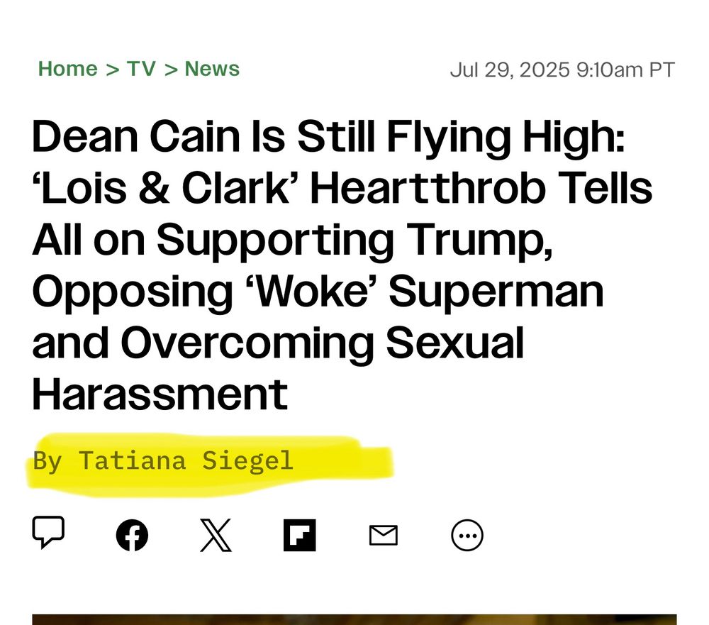 Dean Cain Is Still Flying High:
'Lois & Clark' Heartthrob Tells All on Supporting Trump, Opposing 'Woke' Superman and Overcoming Sexual Harassment
By Tatiana Siegel