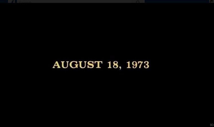 A screen with the date “August 18, 1973”