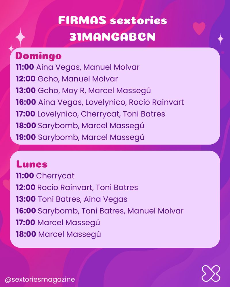 horario de firmas de mangabcn 2025