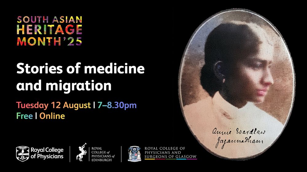 Advert for "Stories of Medicine and Migration", 12 August, 7-8:30pm