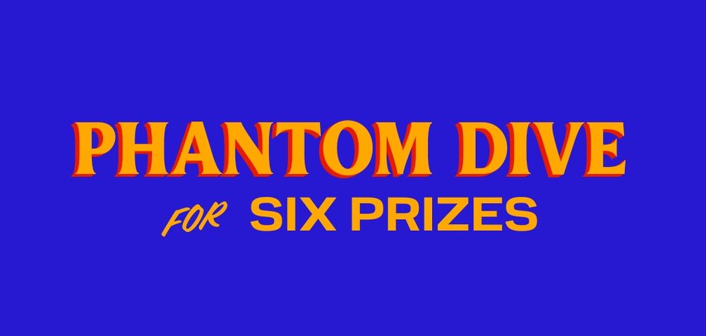 Mamdani campaign-style sign reading: Phantom Dive for Six Prizes. 