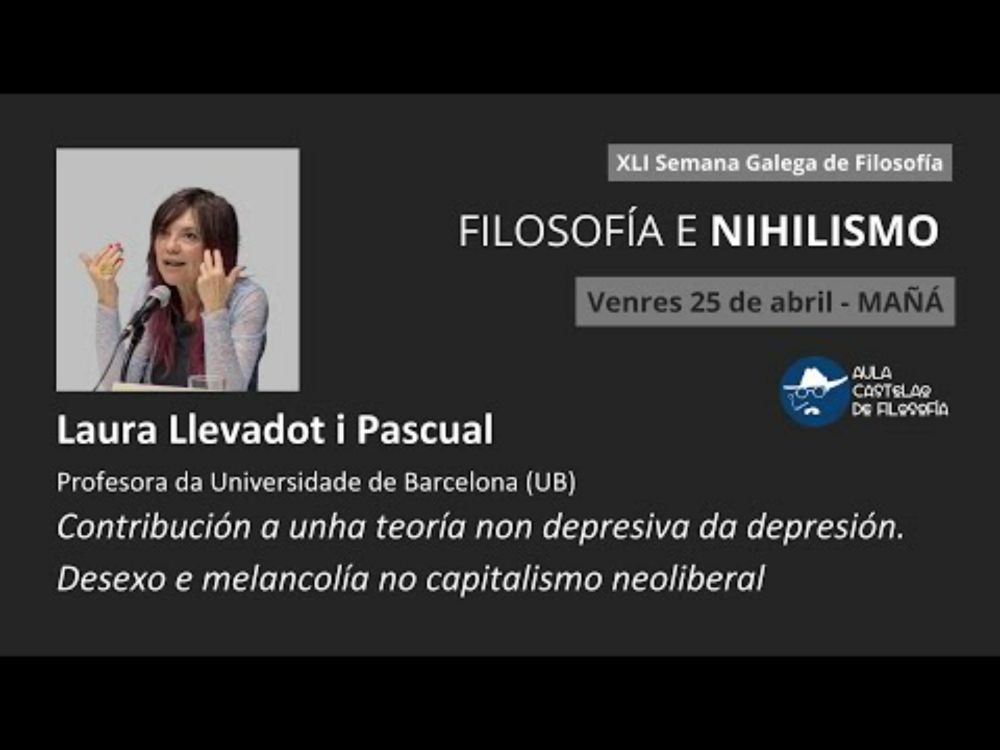 Laura Llevadot i Pascual Contribución a unha teoría non depresiva da depresión.