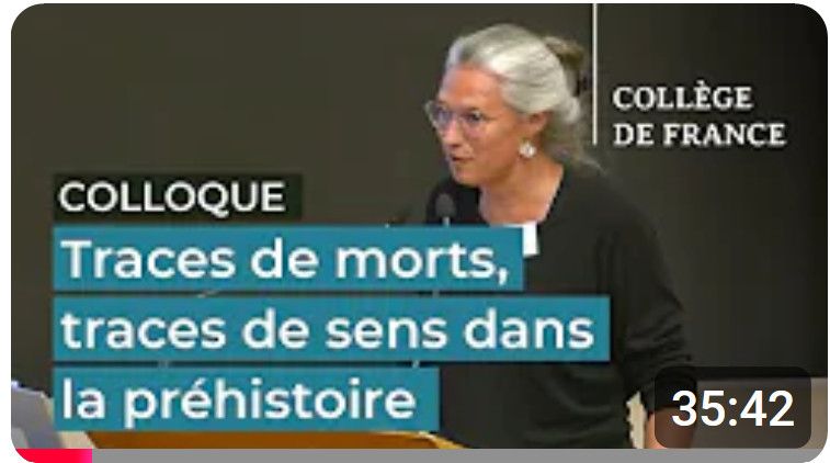 Mignature of the Youtube video by Maïté Rivollat in the "Traces de morts, traces de sens dans la préhistoire"