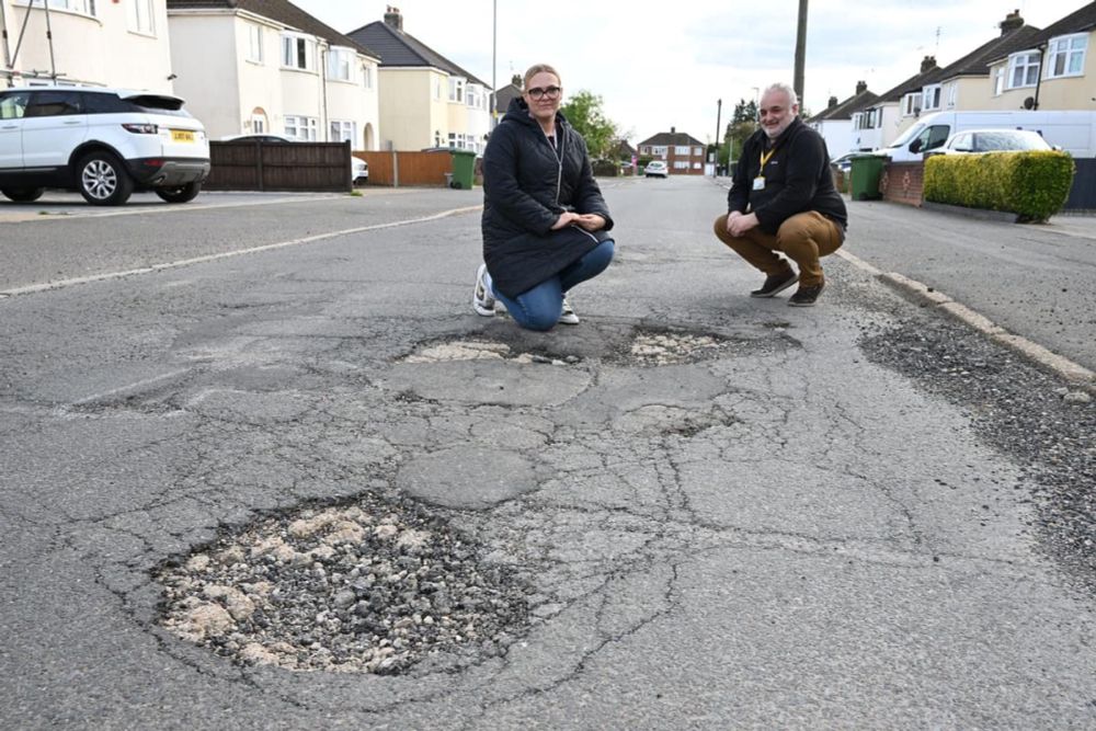 'It's like driving into a ditch'- Pothole nightmare on Peterborough street