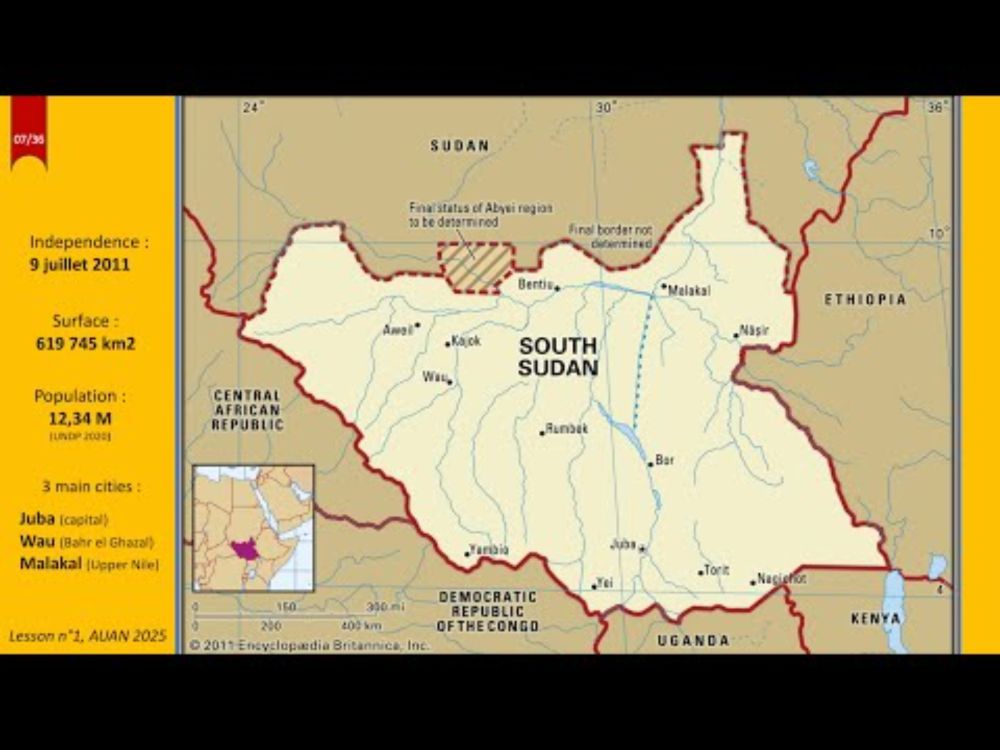 History of South Soudan, Lesson 1