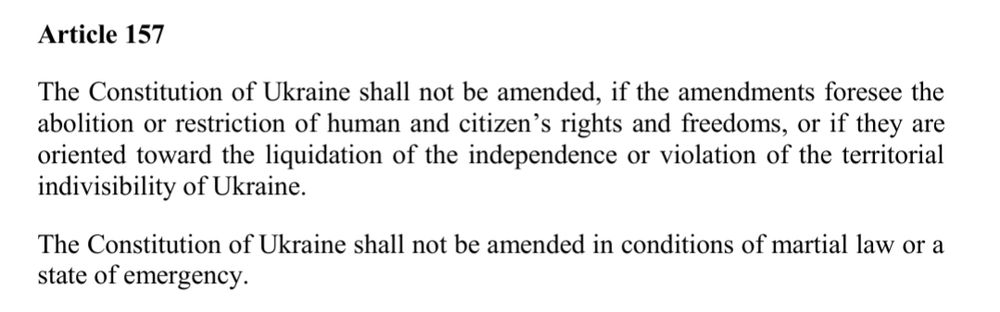 Article 157 of the Ukrainian Constitution (translation from Ukrainian Constitutional Court)