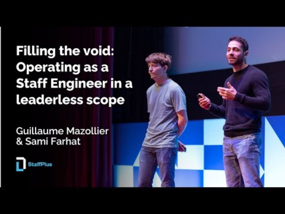 Filling the void | Guillaume Mazollier & Sami Farhat | StaffPlus London 2024