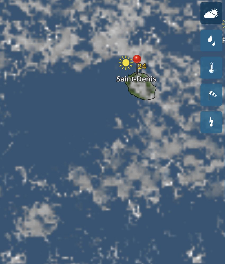 Carte de prévision de nuages