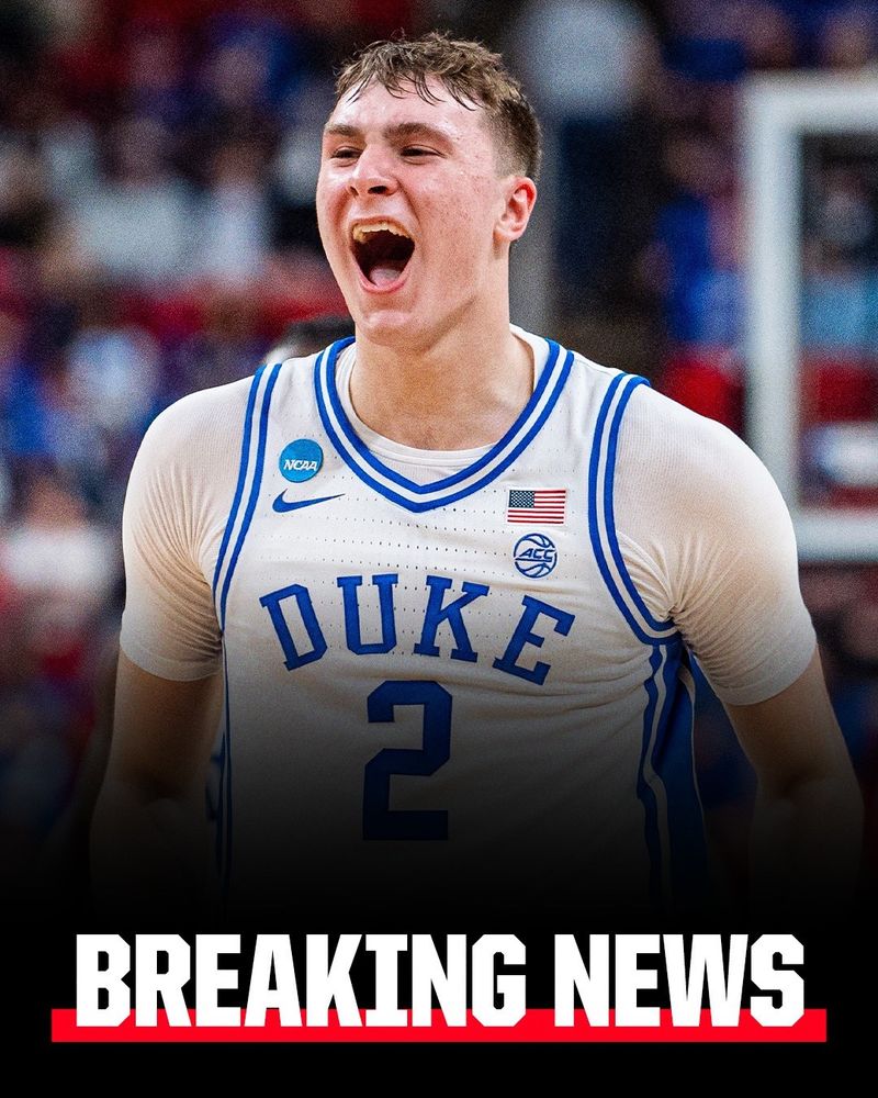 Cooper Flagg with text BREAKING NEWS